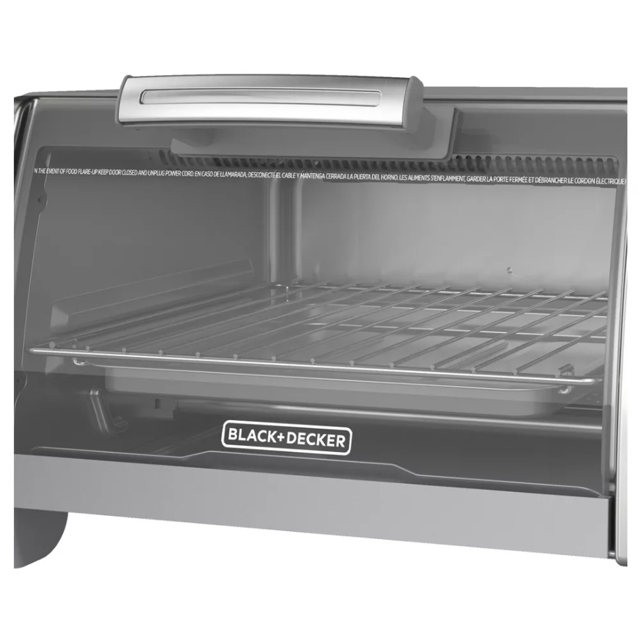 BLACK+DECKER 4Slice Stainless Steel Toaster Oven (Silver) TO1700SG eBay