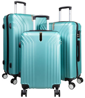 ABS Hartschalen Reise Trolley vier Rollen Koffer Gr. M L XL Set Palma24 Türkis