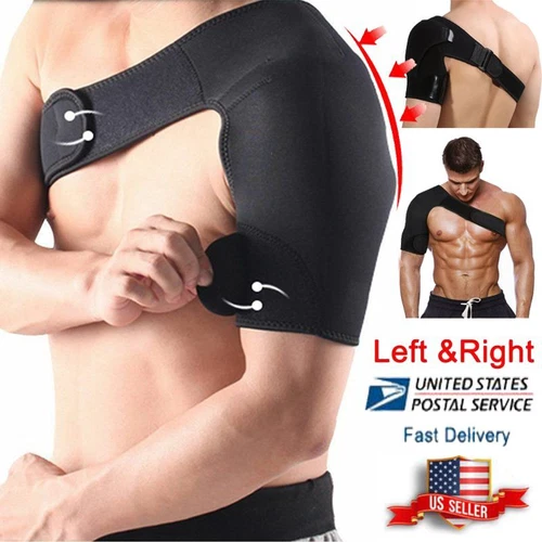 Shoulder Brace Support Compression Sleeve Torn Rotator Cuff Joint Pain Relief - Imagen 2 de 15
