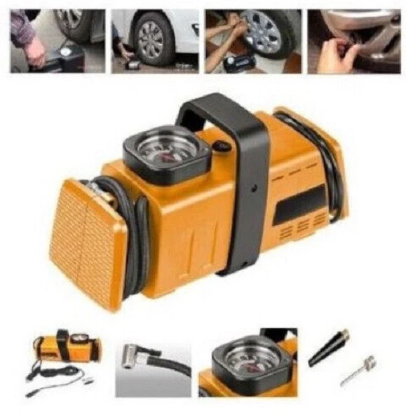 12V/220V Mini 200PSI Car Bike Tire Inflator Pump Air Compressor - Image 4 of 4