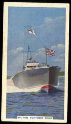 Tabakkarte, Godfrey Phillips, Mechanized Age, 1937, 2. Serie, Torpedoboot, #13