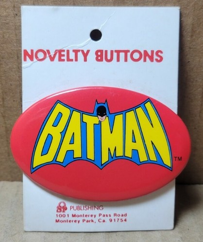 Vintage 1970 Novelty Batman Button - Picture 2 of 6