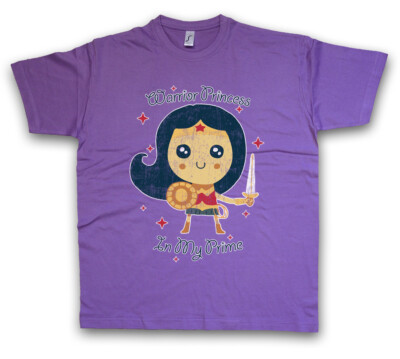WARRIOR PRINCESS T-SHIRT in my prime Cute Xena Lucy Comic Look Fun Lawless