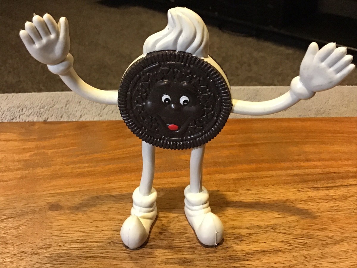 HTF Vintage Oreo Cookie Rubber Bendable Figurine Novelty