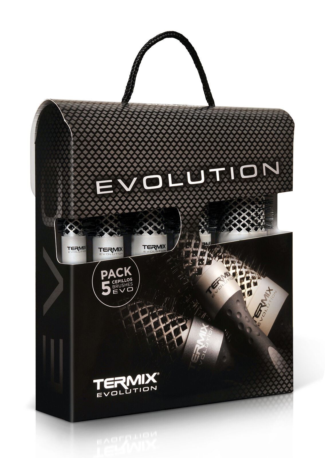 Termix Evolution Standard Basic Professional Salon 5 Hair Brush Set Normal Hair