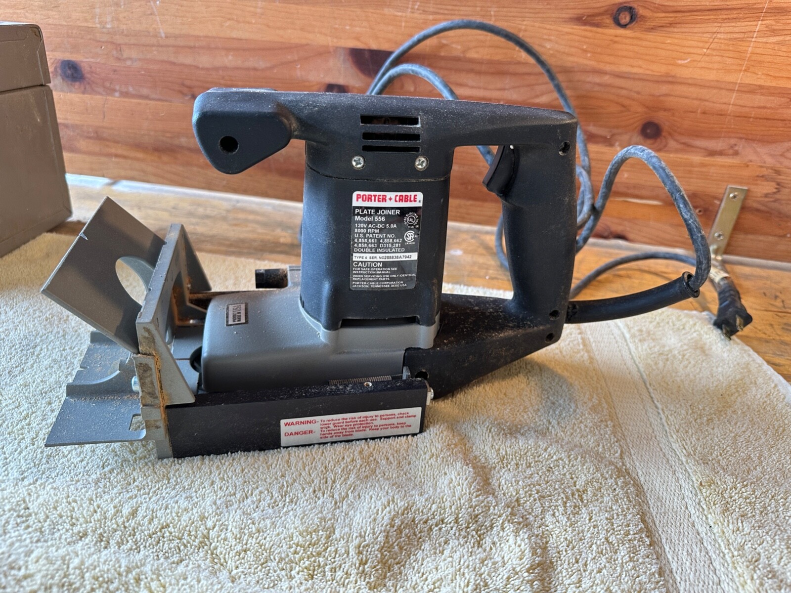 Porter Cable Plate Joiner Biscuit 556 Type 4 Handheld 8000RPM with