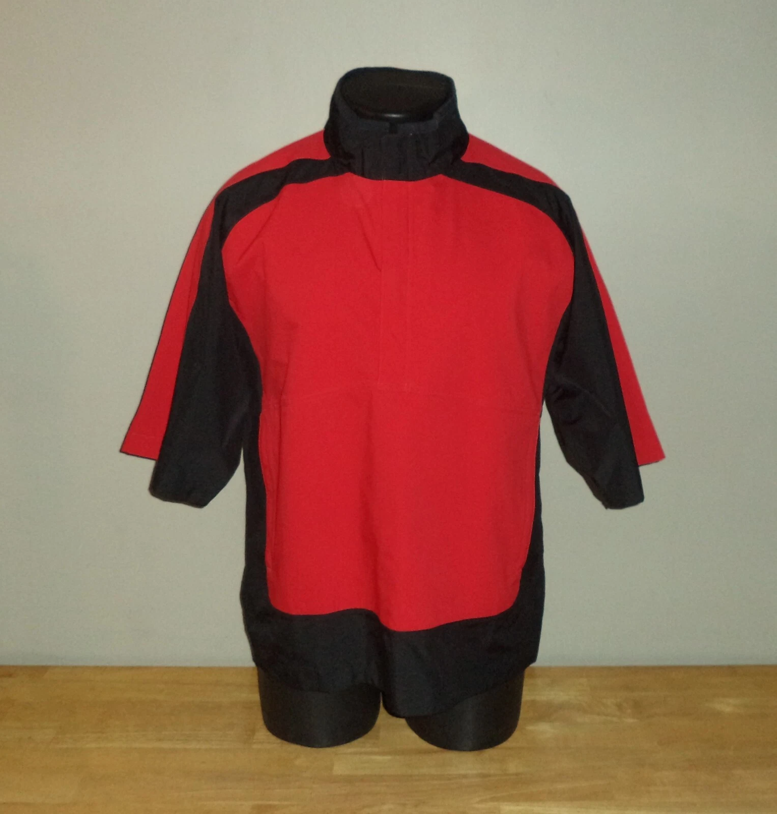Footjoy Dryjoys Red & Black Short Sleeve Windbreaker Jacket Golf Adult Medium