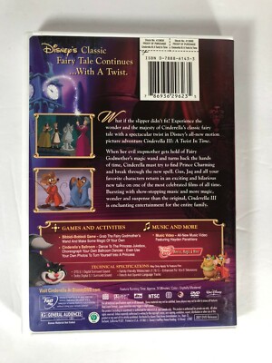 Cinderella III A Twist in Time DVD 2007 Walt Disney 786936296235| eBay