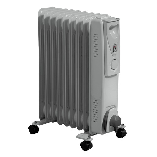 Daewoo Oil Filled 2000W Portable Radiator with Thermostat and Temperature