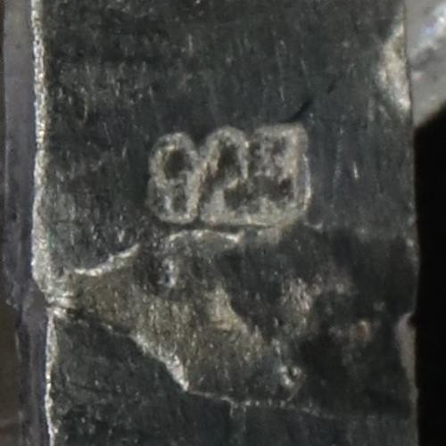 Sterling Silver - Textured Interlocking Circle Li… - image 5