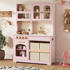 Juguete de Cocina para Ni as Pretend Kitchen Play Set Girls Playset Moderna Pink