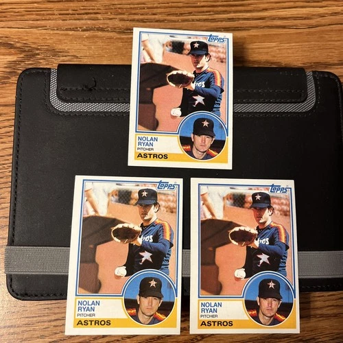 1983 Topps Nolan Ryan (3) card lot - NM Condition