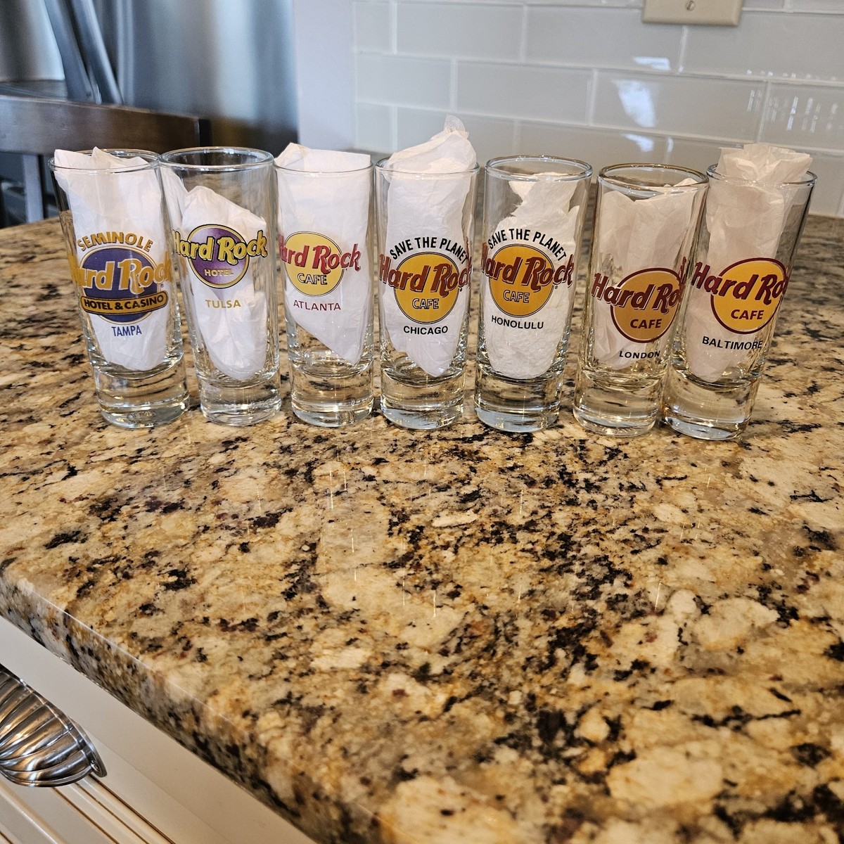 Hard Rock Cafe Shot Glasses Various Cities Choose Yours - 22 In Total