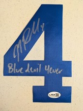 JJ REDICK Signed JERSEY NUMBER 4 2006 ACC Champions Duke Basketball JSA COA Bi