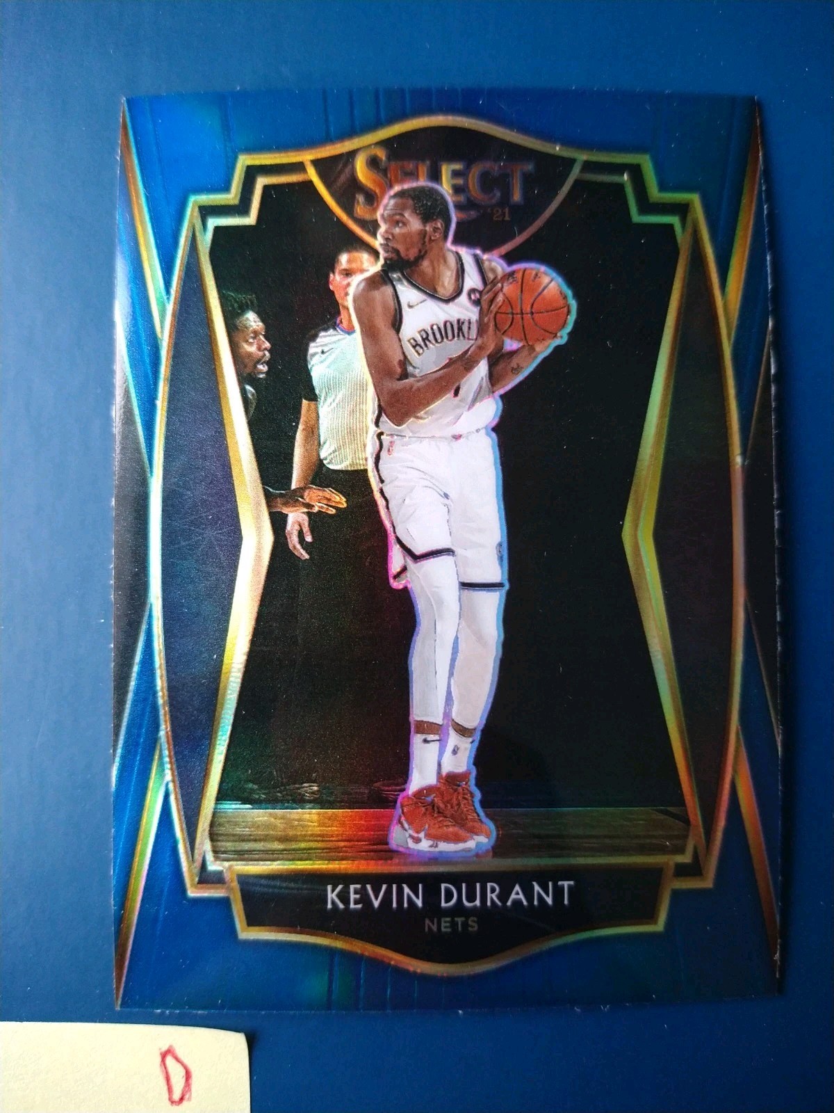 2020-21 Panini Select Premier Level Blue Prizm Kevin Durant #11 Brooklyn Nets