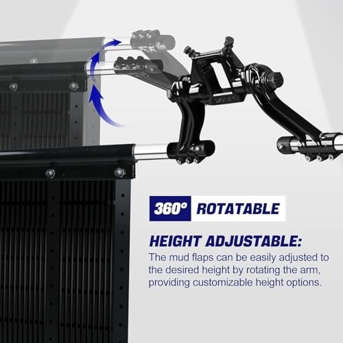 Sistema de guardabarros de enganche de 2" 00108 apto para la mayoría de camionetas, camionetas y SUV, - Imagen 6 de 8