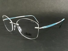 Silhouette Eyeglasses Frames 5540 JN 7000 Dynamic Contour Blue Glacier 53-17-130