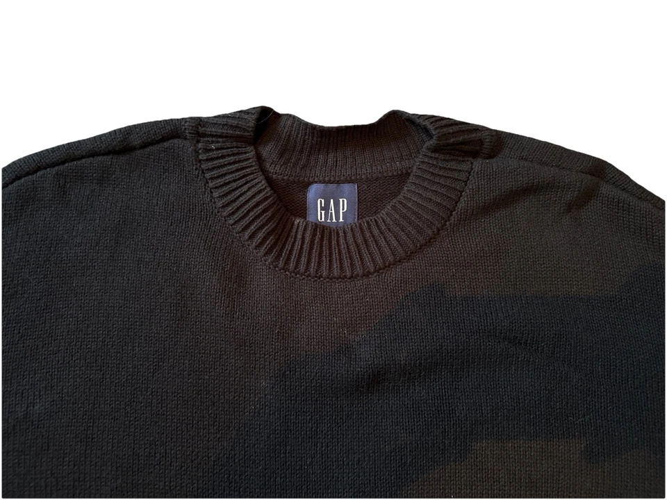 Gap Sweater Men's Size XL Black Chunky Knit Pullover Heavyweight Crew - Image 3 of 4