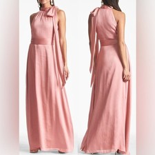 NEW Sachin & Babi Black Kayla Halter Rogue Pink Gown Sz 18 W