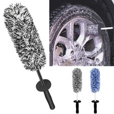 Microfibre Alloy Wheel Woolly Wand Wheel Brush Non Metal Car Washing Tool