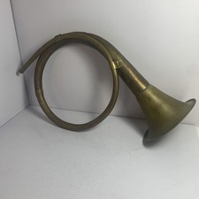 Vintage Brass French Horn Holiday Decoration 12 Long Vintage Brass French Horn Holiday Decoration 12 Long