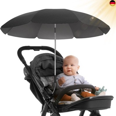 STYNGARD Sonnenschirm Kinderwagen UV Schutz 50+ / 70 cm Durchmesser mit