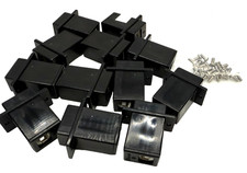 Lot of 12x L-COM ECF504B-UBA USB Adapter B-A, Black