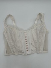 VICTORIA  S SECRET DREAM ANGELS UNLINED LACE-UP CORSET TOP Medium