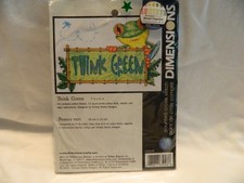 C-25 2007 DIMENSIONS COUNTED CROSS-STITCH KIT  THINK GREEN  