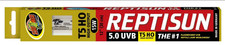 Zoo Med ReptiSun 5.0 UVB T5 HO Linear Lamp 12" 15W Reptile Bulb