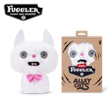 Zuru Fuggler Alley Cats Cheezee White 9 Inch Plush Toy