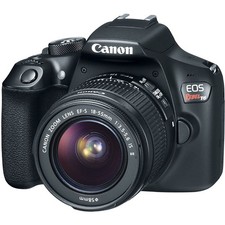 Canon EOS Rebel T6 Digital SLR Camera Kit EF-S 18-55mm f/3.5-5.6 is II Lens, Bu