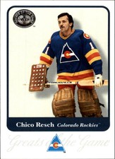 2001-02 Fleer Greats of the Game #64 Chico Resch - HKY