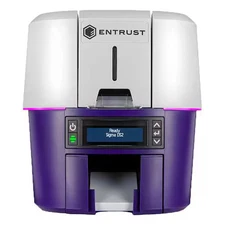 Datacard 525301-005 Id Card Printer,Gray/Purple,Dual-Sided