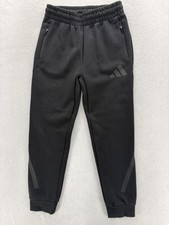 Adidas J.Z.N.E. PT Jogger Pants Kids Medium Black Fleece Zip Pocket Track Gym