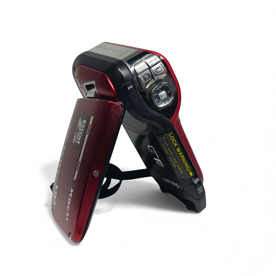 Sanyo Xacti VPC-CA9 Camcorder Waterproof 5x Zoom 9MP HD Red Bundle - Image 4 of 4