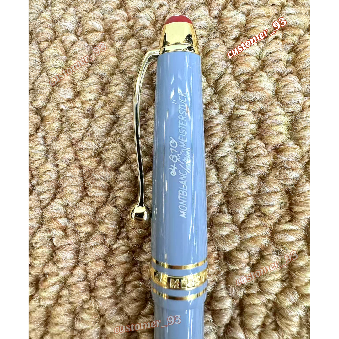 Montblanc Meisterstück 163 Fountain Pen Light Blue/Gold Trim w