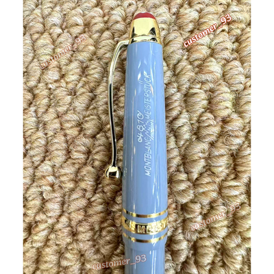 Montblanc Meisterstück 163 Fountain Pen Light Blue/Gold Trim w