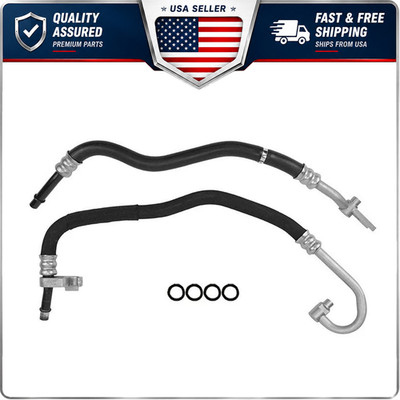 2pcs NEW Inlet & Outlet Engine Oil Cooler Lines for BMW E90 E91 E92 335i