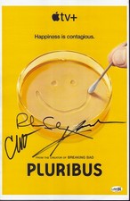 Pluribus Cast Signed 11x17 Photo Rhea Seehorn Carlos Vesga Karolina Wydra JSA