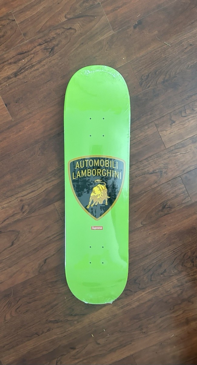 Supreme AUTOMOBILI Lamborghini Skateboard Lime 8.375 in