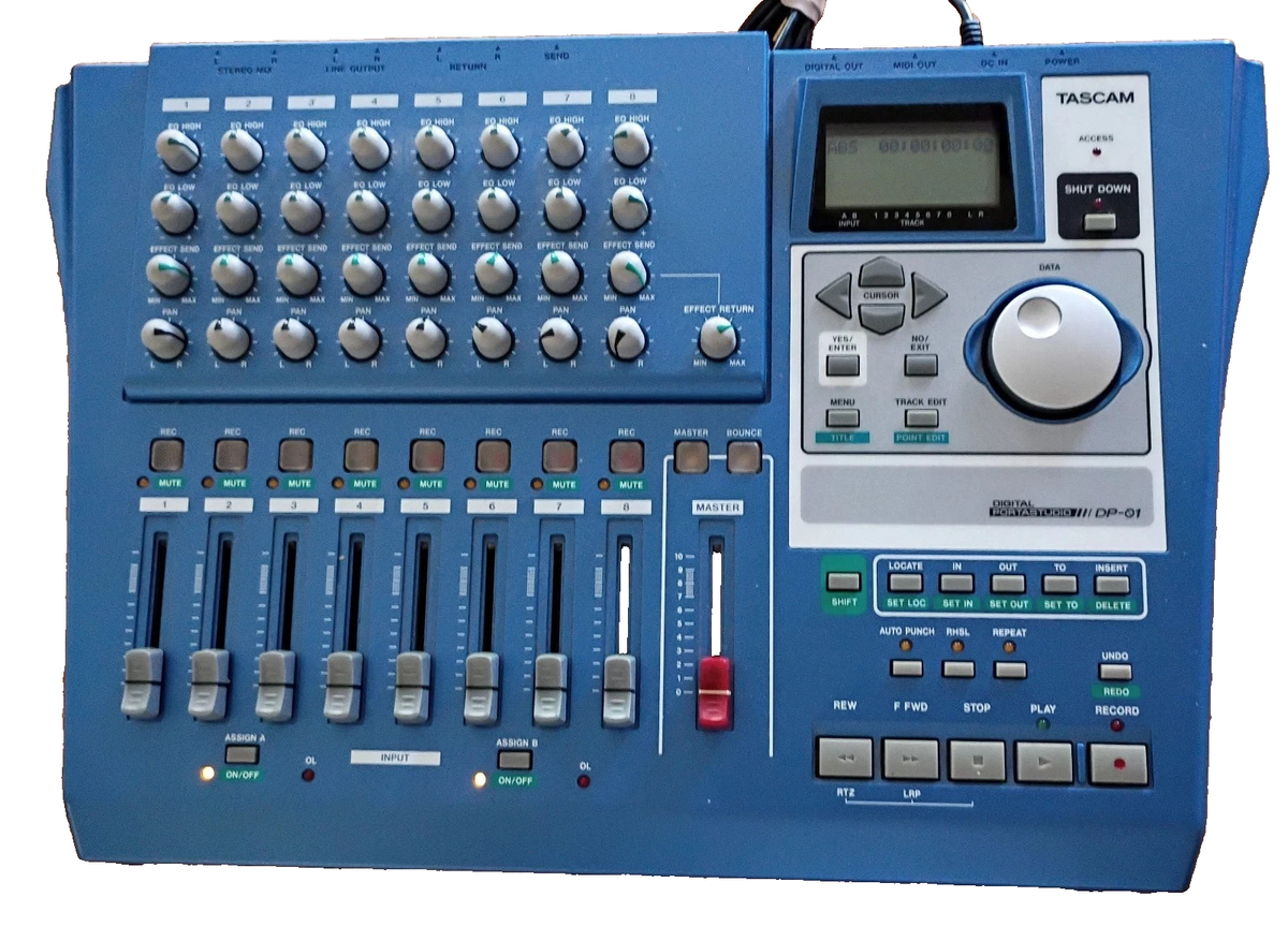 Tascam Portastudio DP-01 Digital 8-Track Multi-Track Recorder