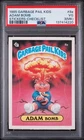 1985 Topps Garbage Pail Kids ADAM BOMB #8A Checklist Sticker PSA 3 (MK)