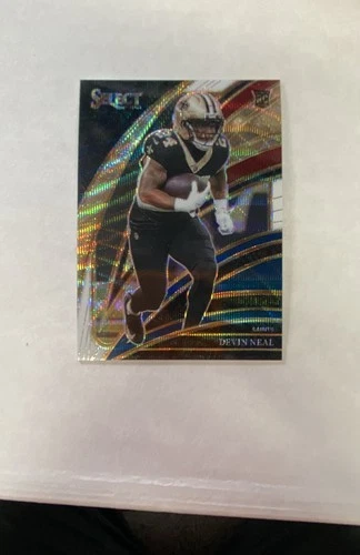 2025 Panini Select - Club Level Devin Neal #241 Tri-Color Prizm /249 (RC)