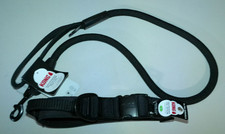 KONG ULTRA DURABLE DOG COLLAR LARGE  4ft. NEOPRENE HANDLE ROPE LEASH BLACK NWT