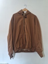 Bulwark Flame Resistant Coat Jacket Brown Lined Size XL Regular