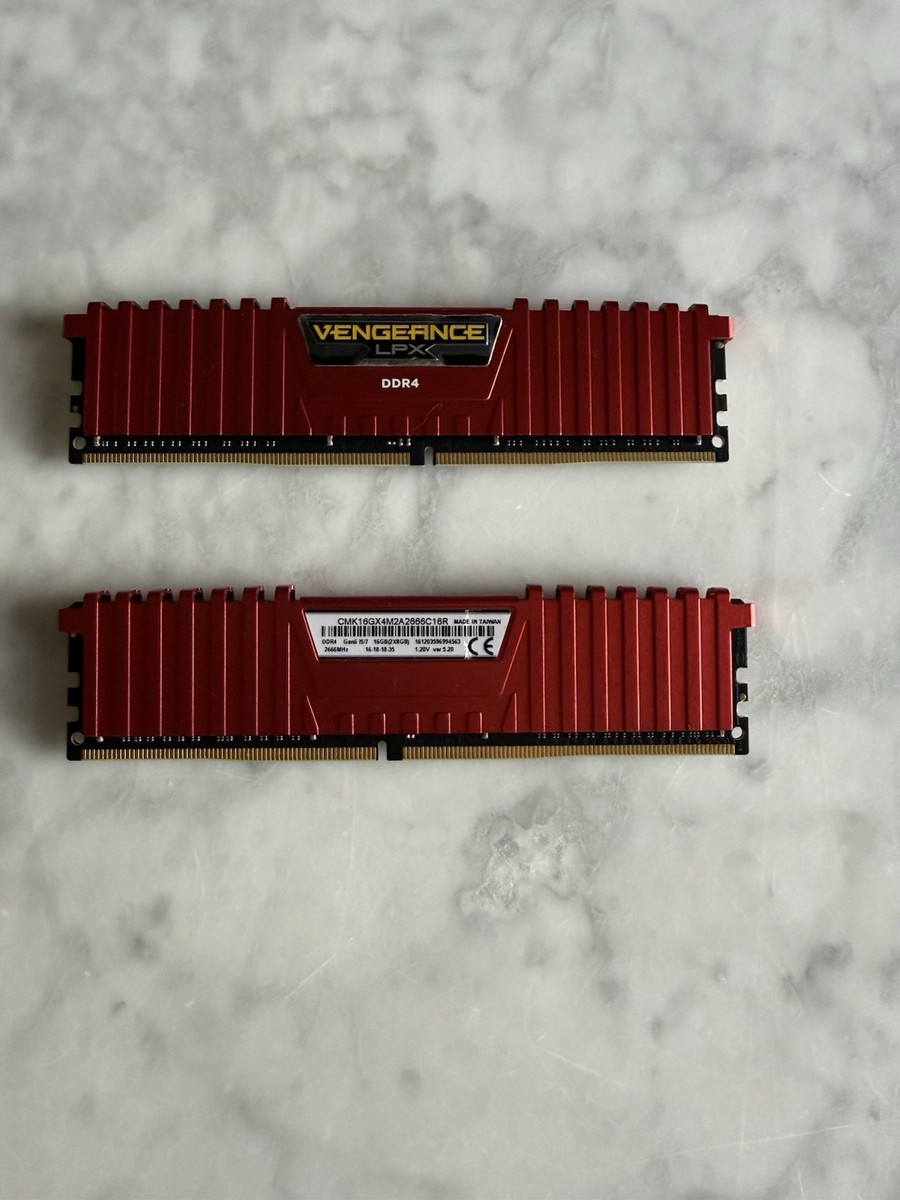 Corsair Vengeance LPX Red 16gb Ddr4-2666 Cl16 Kit for sale online