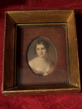 Vintage cameo creations Pauline Bonaparte Mini Frame Portrait Salomon G. Counis