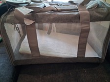 Soft-Sided Mesh Dog Travel Crate Carrier XXL Gray Model PD003