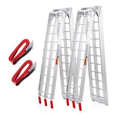 ATV Aluminum Folding Loading Ramps 1500lbs Capacity 7.5FT, 2pc Lightweight Po...